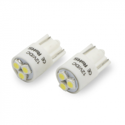 W5W T10 3 LED 6000K