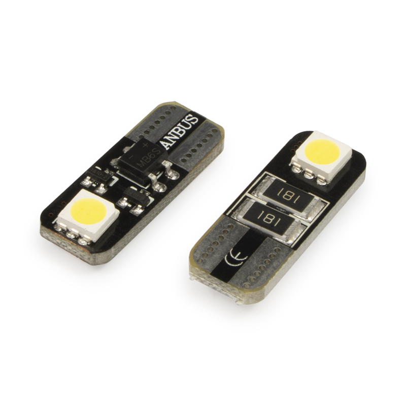 W5W T10 canbus 2 LED 6000K