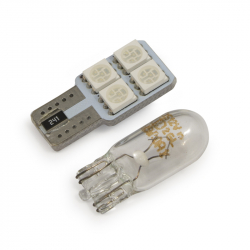 W5W T10 canbus 4 LED rot