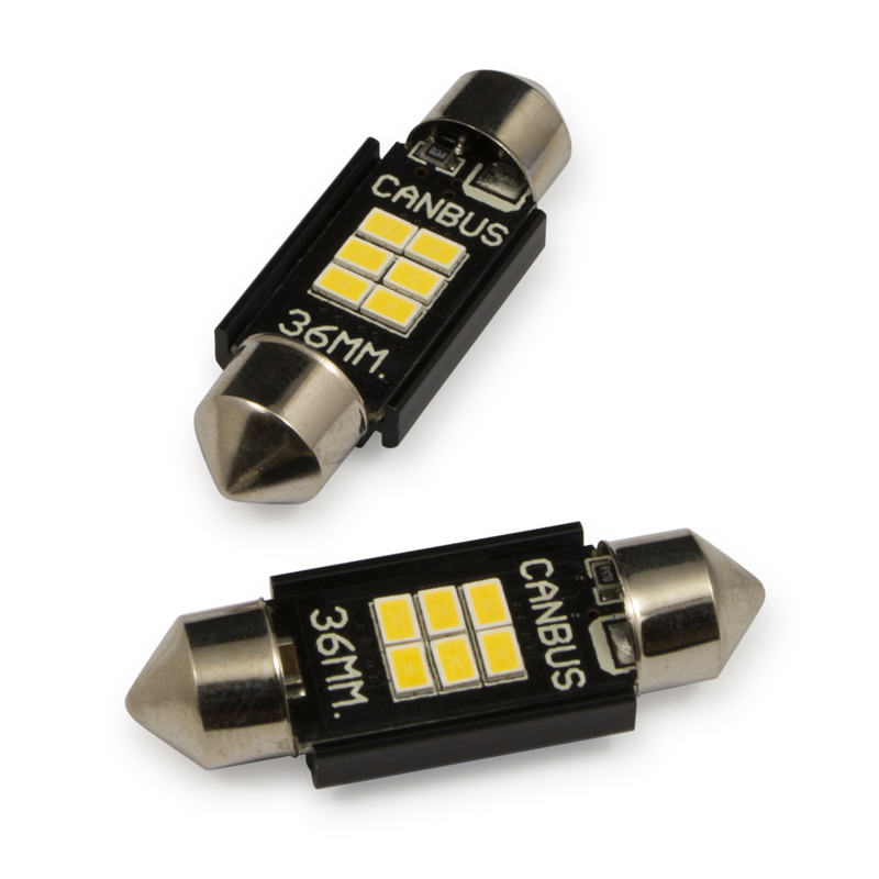 Navette 36 mm 6 LED 6000K