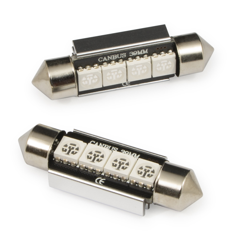 Navette 39 mm canbus 4 LED vert