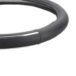 Lenkradbezug schwarz/verchromt