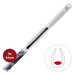 Protection de porte 64 cm, noir, 2 pièces