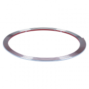 Filet décoratif chromé 3.5mm x 365cm, avec adhésif 3M