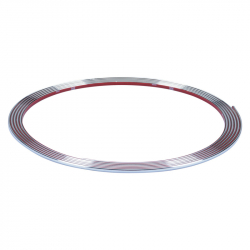 Filet décoratif chromé 3.5mm x 365cm, avec adhésif 3M