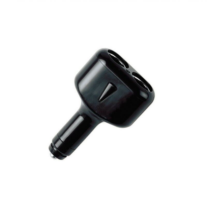 Doppelter Zigarettenanzünder-Adapter mit Sicherung und LED.