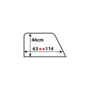 Pare-soleil "chaussette" trapèze 63-114x46cm